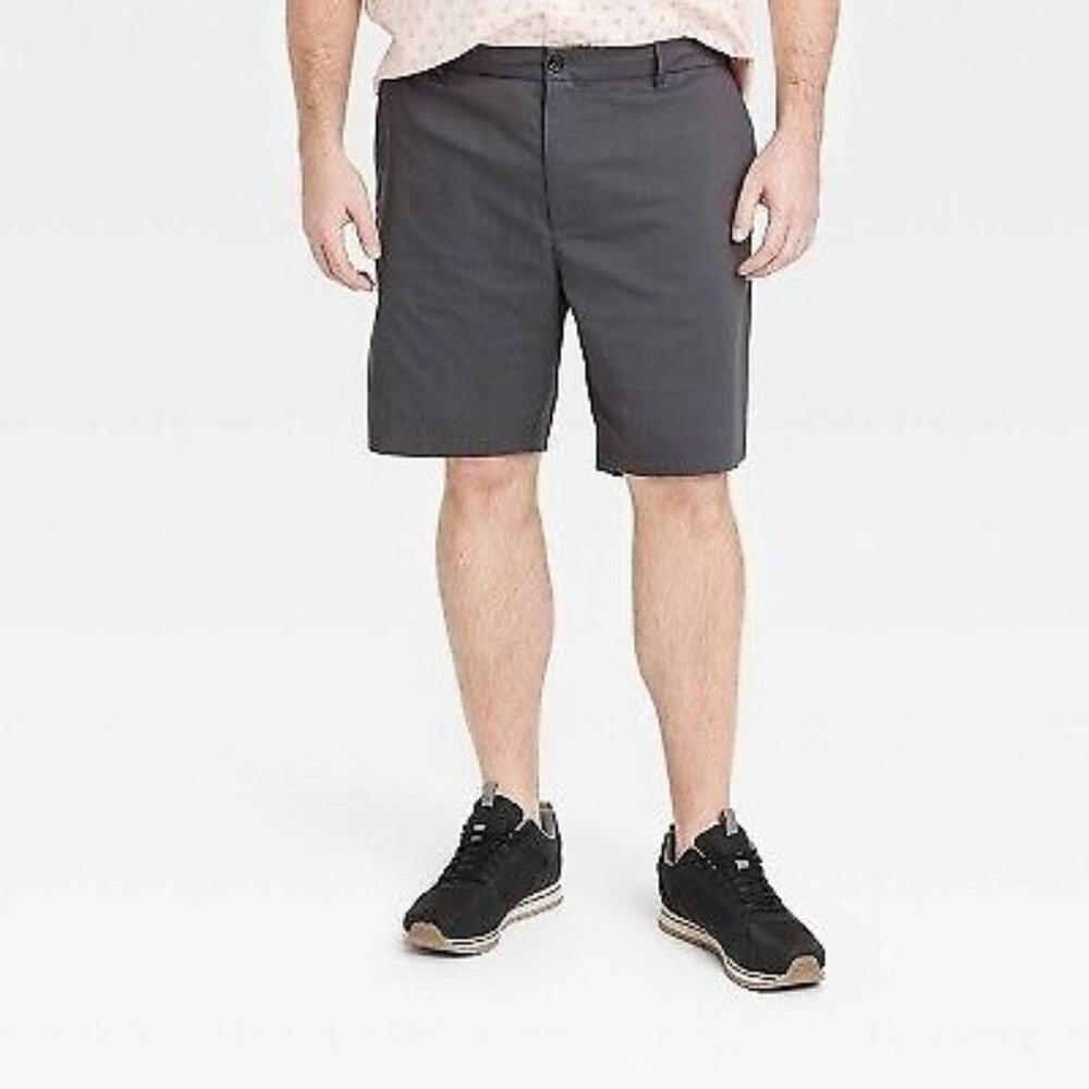 Goodfellow & Co Mens Dark Grey Wrinkle Resistance Size 50 Tech Shorts